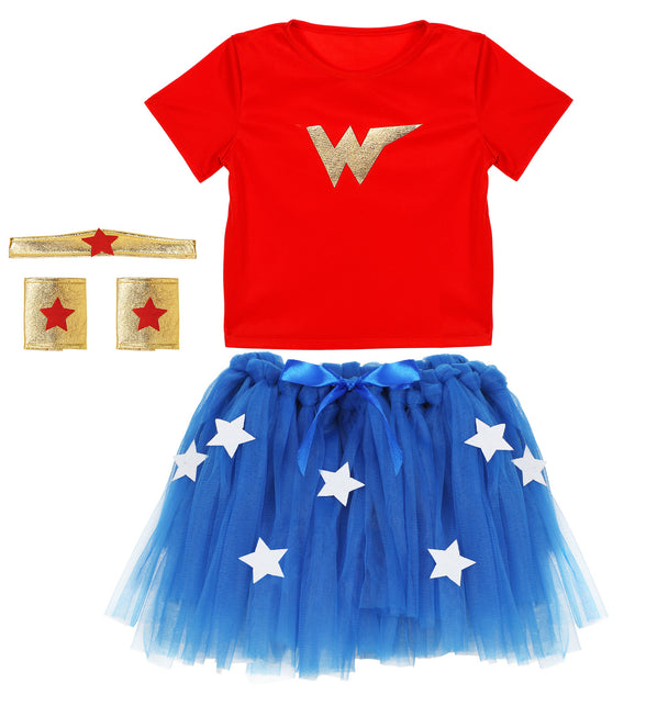 Widmann SRL Wonder woman jurkje kinderen 110cm