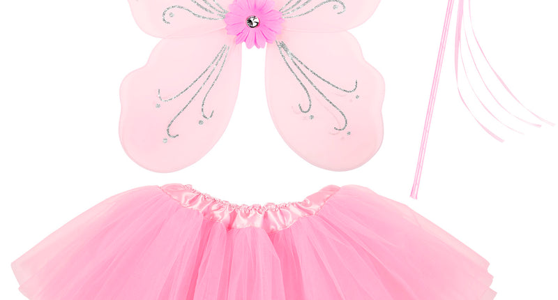 Widmann SRL Zacht roze fee verkleedsetjes