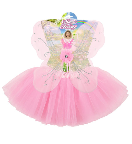 Widmann SRL Zacht roze fee verkleedsetjes