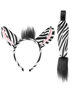 Widmann SRL Zebra diadeem met staart