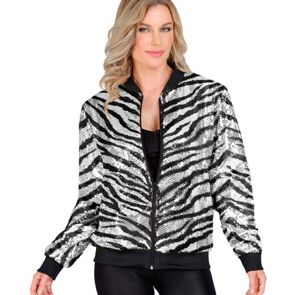 Widmann SRL Zebra print bomberjack