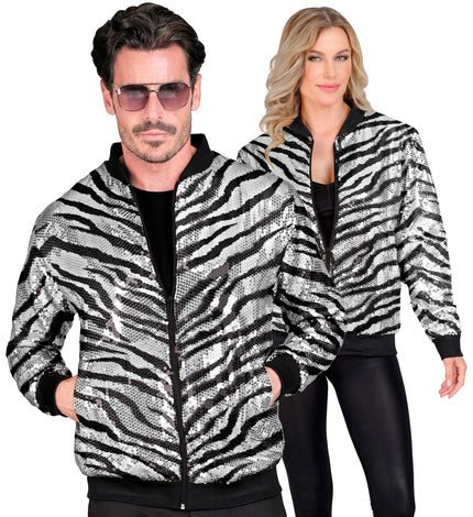 Widmann SRL Zebra print bomberjack