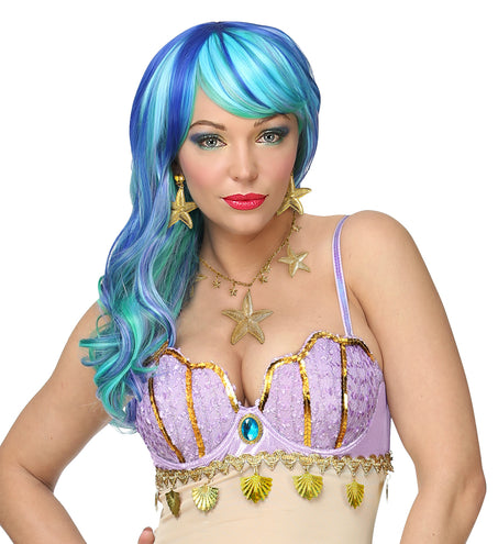 Widmann SRL Zeemeermin ketting en oorbellen