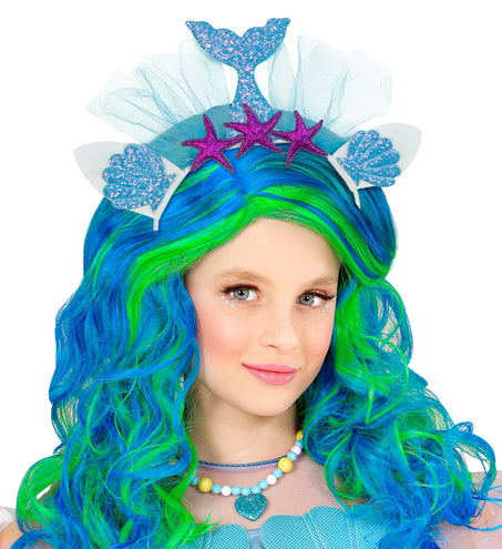 Widmann SRL Zeemeermin tiara blauw