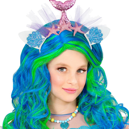 Widmann SRL Zeemeermin tiara roze