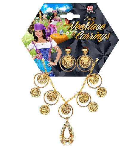 Widmann SRL Zigeuner ketting en oorbellen