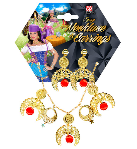 Widmann SRL Zigeunerin halsketting en oorbellen