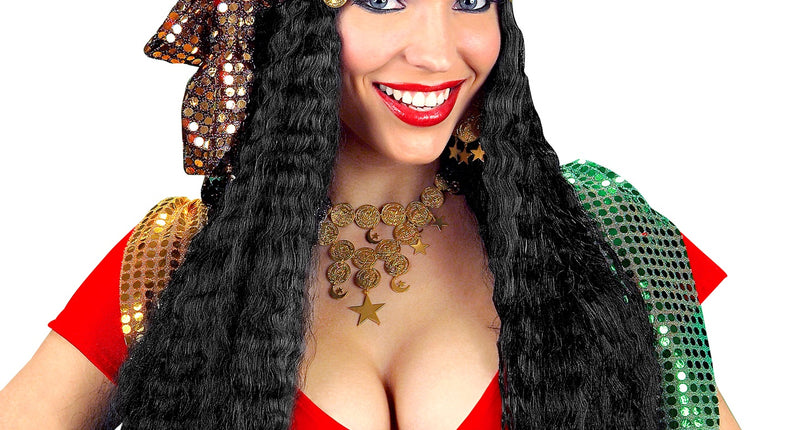 Widmann SRL Zigeunerin pruik Boheems met hoofddoek