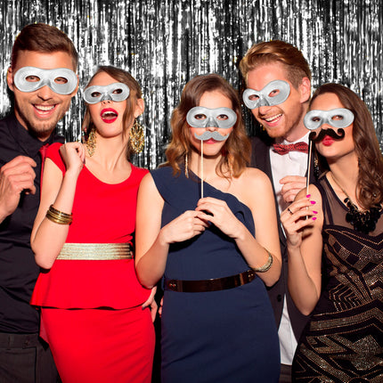 Widmann SRL Zilver fiesta oogmasker