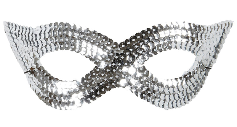 Widmann SRL Zilver oogmasker pailletten