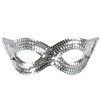 Widmann SRL Zilver oogmasker pailletten