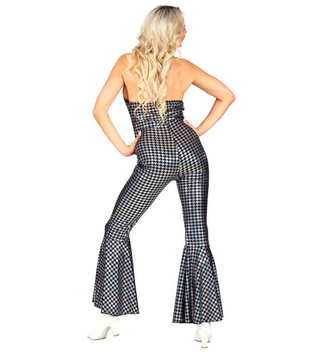 Widmann SRL Zilveren disco jumpsuit 70's