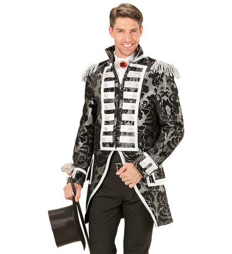 Widmann SRL Zilveren Jaquard parade show slipjas