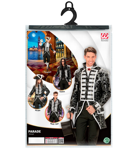 Widmann SRL Zilveren Jaquard parade show slipjas