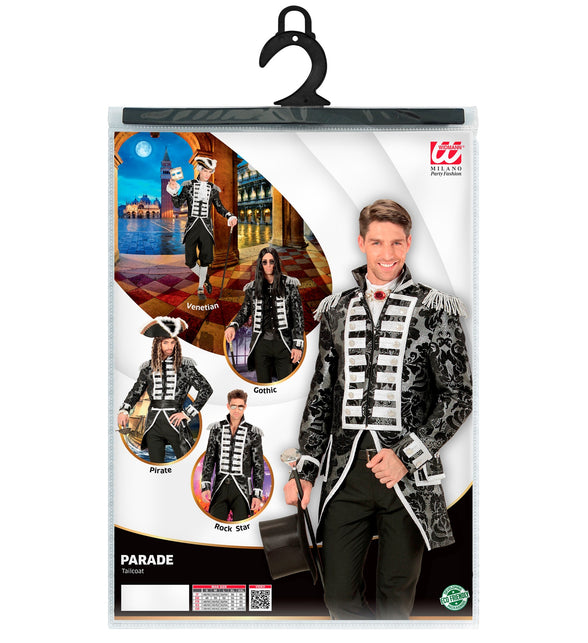 Widmann SRL Zilveren Jaquard parade show slipjas