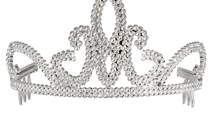 Widmann SRL Zilveren kroontje met glitters Tiara