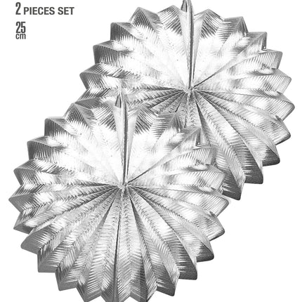 Widmann SRL Zilveren lampion bol 25cm