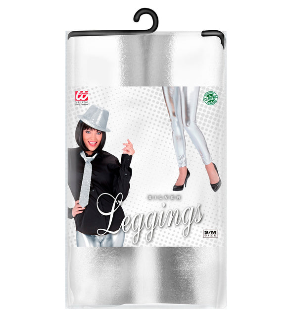 Widmann SRL Zilveren legging glans