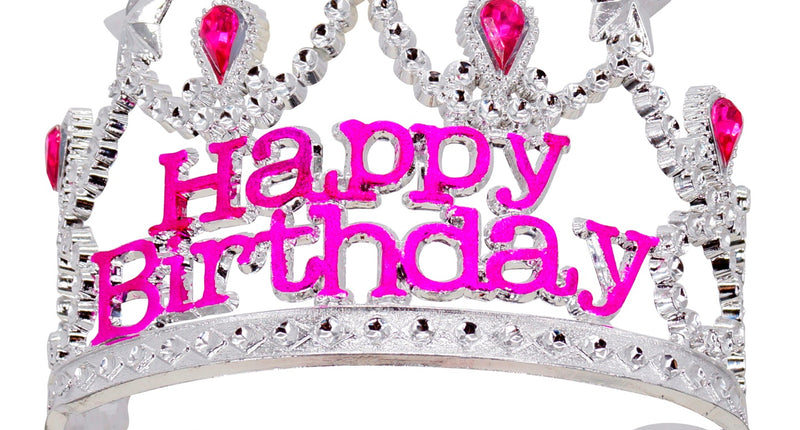 Widmann SRL Zilveren tiara happy birthday Felicia