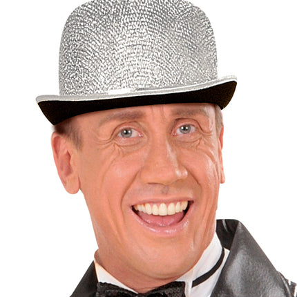 Widmann SRL Zilverkleurige bolhoed