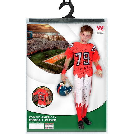 Widmann SRL Zombie football kostuum kinderen