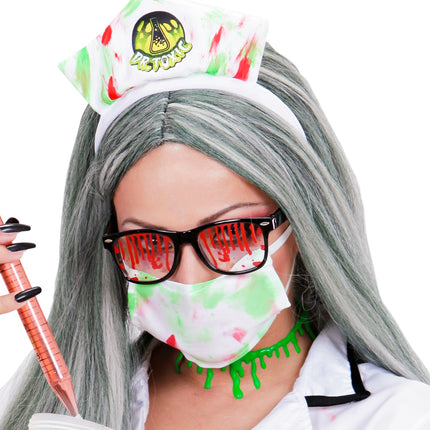 Widmann SRL Zombie ketting groen slijm druppels