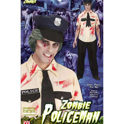 Widmann SRL Zombie politieman pak Halloween