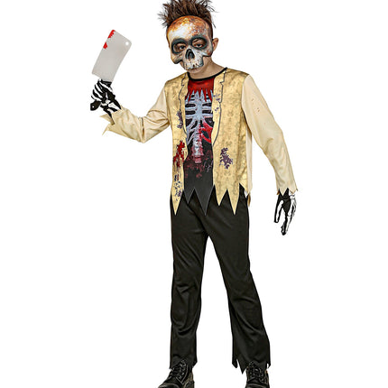 Widmann SRL Zombie skelet pak Karel kinderen