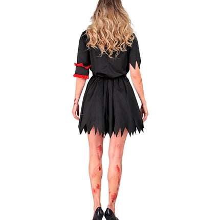 Widmann SRL Zombie verpleegster zwart kostuum Evi dames