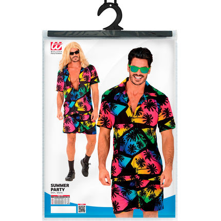 Widmann SRL Zomer party set  Palmtrees