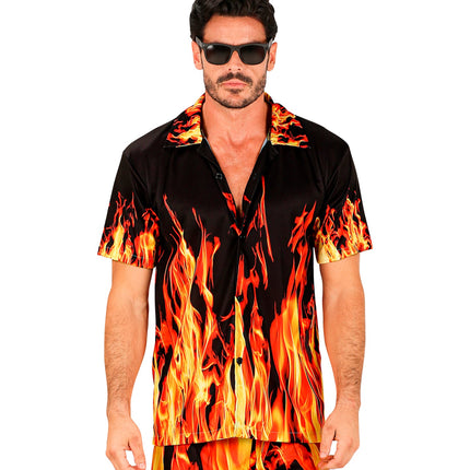 Widmann SRL Zomer partyshirt Flames