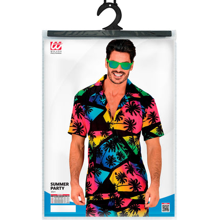 Widmann SRL Zomer partyshirt Palmtrees