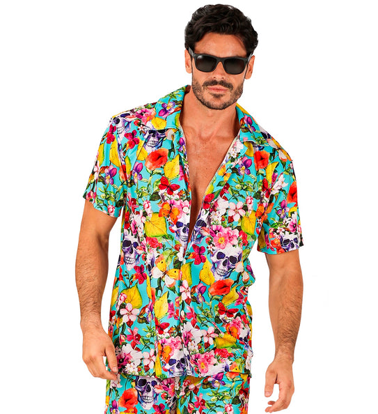 Widmann SRL Zomer partyshirt Skulls