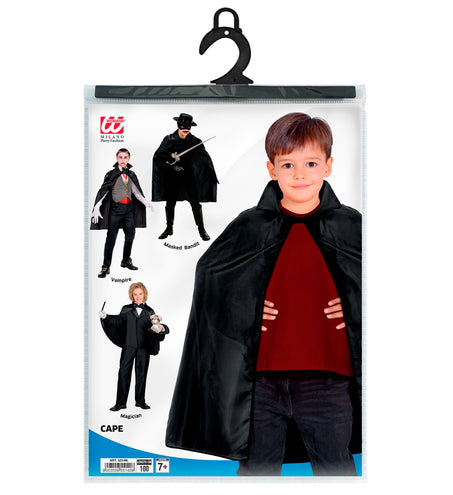 Widmann SRL Zorro cape rood of zwart kind