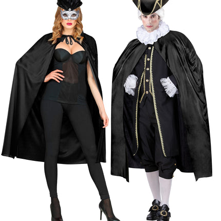 Widmann SRL Zwart cape halloween