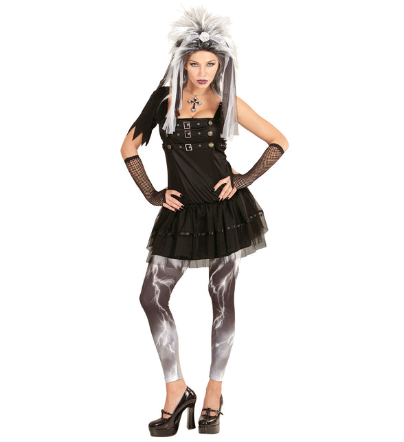 Widmann SRL Zwart Gothic Punk jurkje