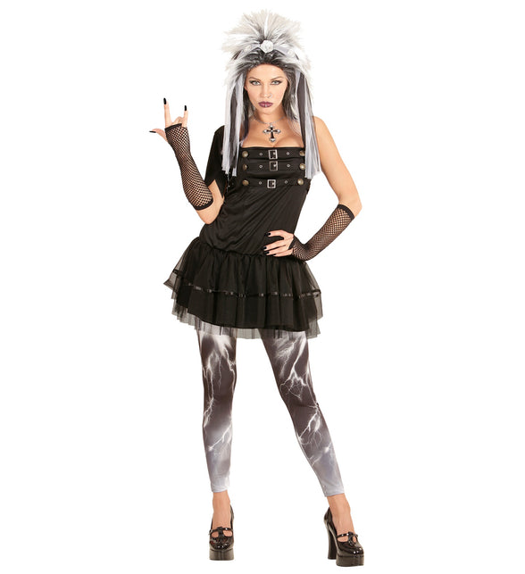 Widmann SRL Zwart Gothic Punk jurkje