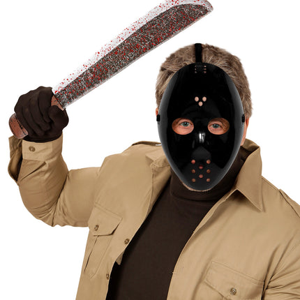 Widmann SRL Zwart Hockey masker voor Halloween