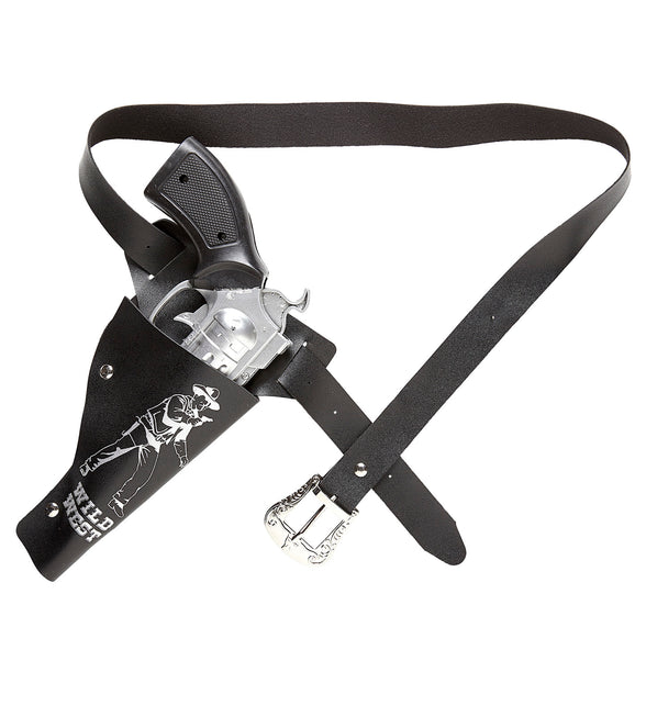 Widmann SRL Zwart holster cowboy kids