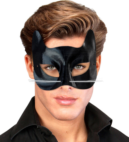 Widmann SRL Zwart katten oogmasker