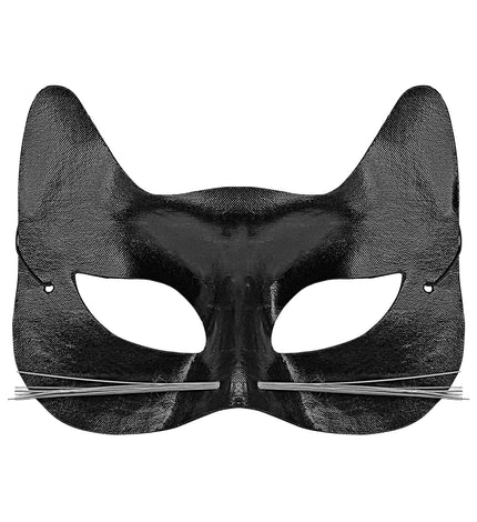 Widmann SRL Zwart katten oogmasker