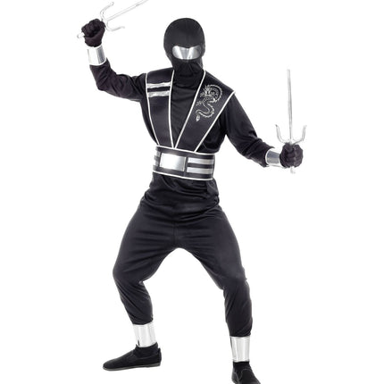 Widmann SRL Zwart ninja pak voor kinderen