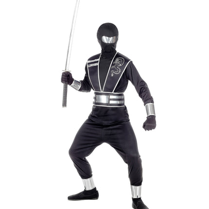 Widmann SRL Zwart ninja pak voor kinderen