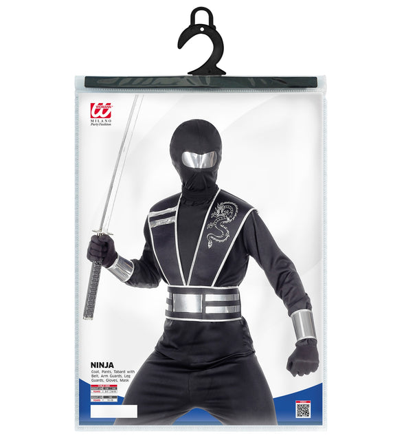 Widmann SRL Zwart ninja pak voor kinderen