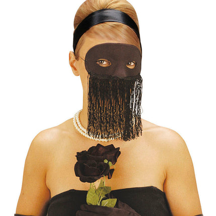 Widmann SRL Zwart odalisk oogmasker