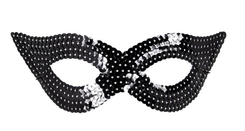 Widmann SRL Zwart oogmasker pailletten