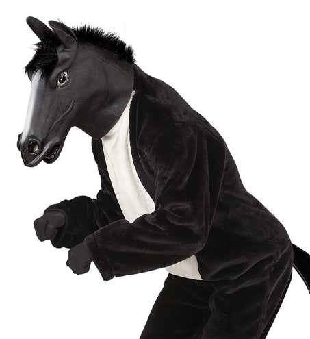 Widmann SRL Zwart paarden masker voor party's