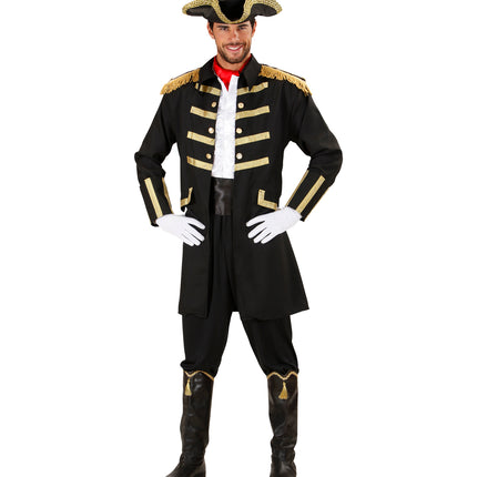 Widmann SRL Zwart piraten kostuum Gustaf heren