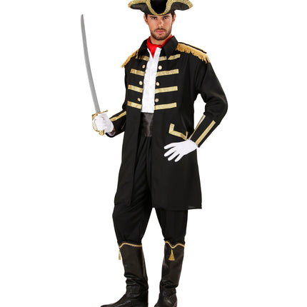 Widmann SRL Zwart piraten kostuum Gustaf heren