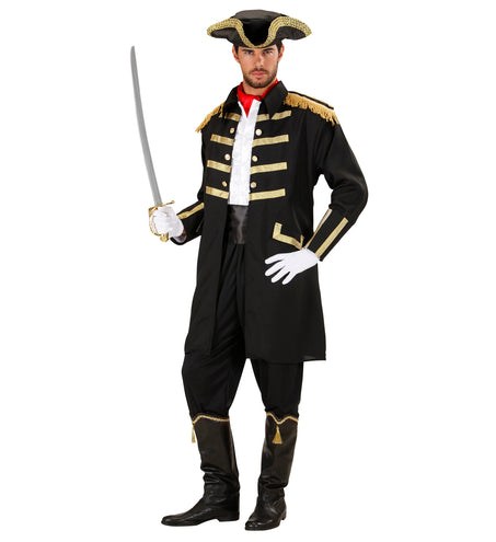 Widmann SRL Zwart piraten kostuum Gustaf heren